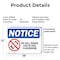 Signmission No Cell Phone Use In This Classroom, 18 in W x Rectangle, Plastic OS-2PACK-NS-P-1218-L-16027 - alternate 3